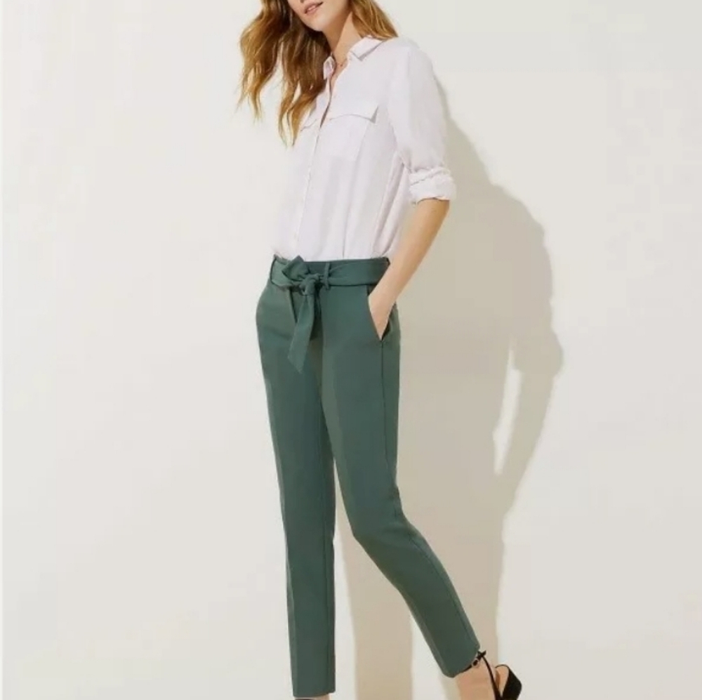 Ann Taylor Loft Tie Waist Pants in Marisa Fit NWT Size 8